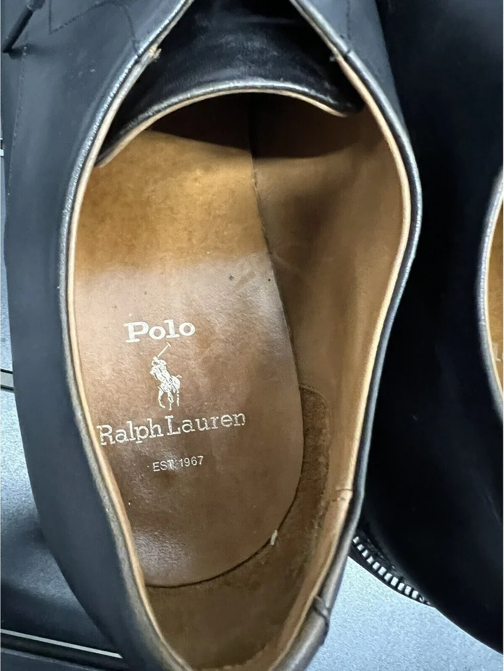 Polo Ralph Lauren Men’s Ashe Derby Leather Oxford Dress Formal Shoes  Size 12